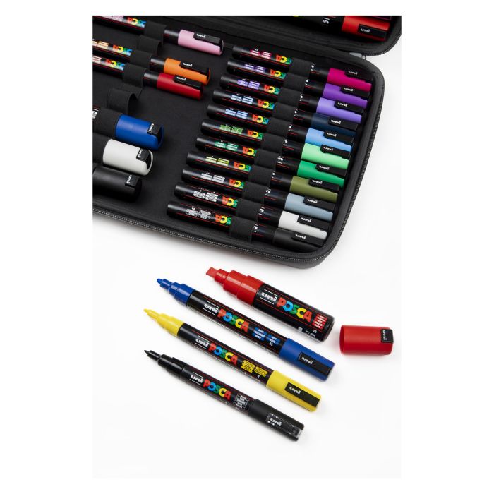 Rotulador Uni Posca maletín premium 40 piezas