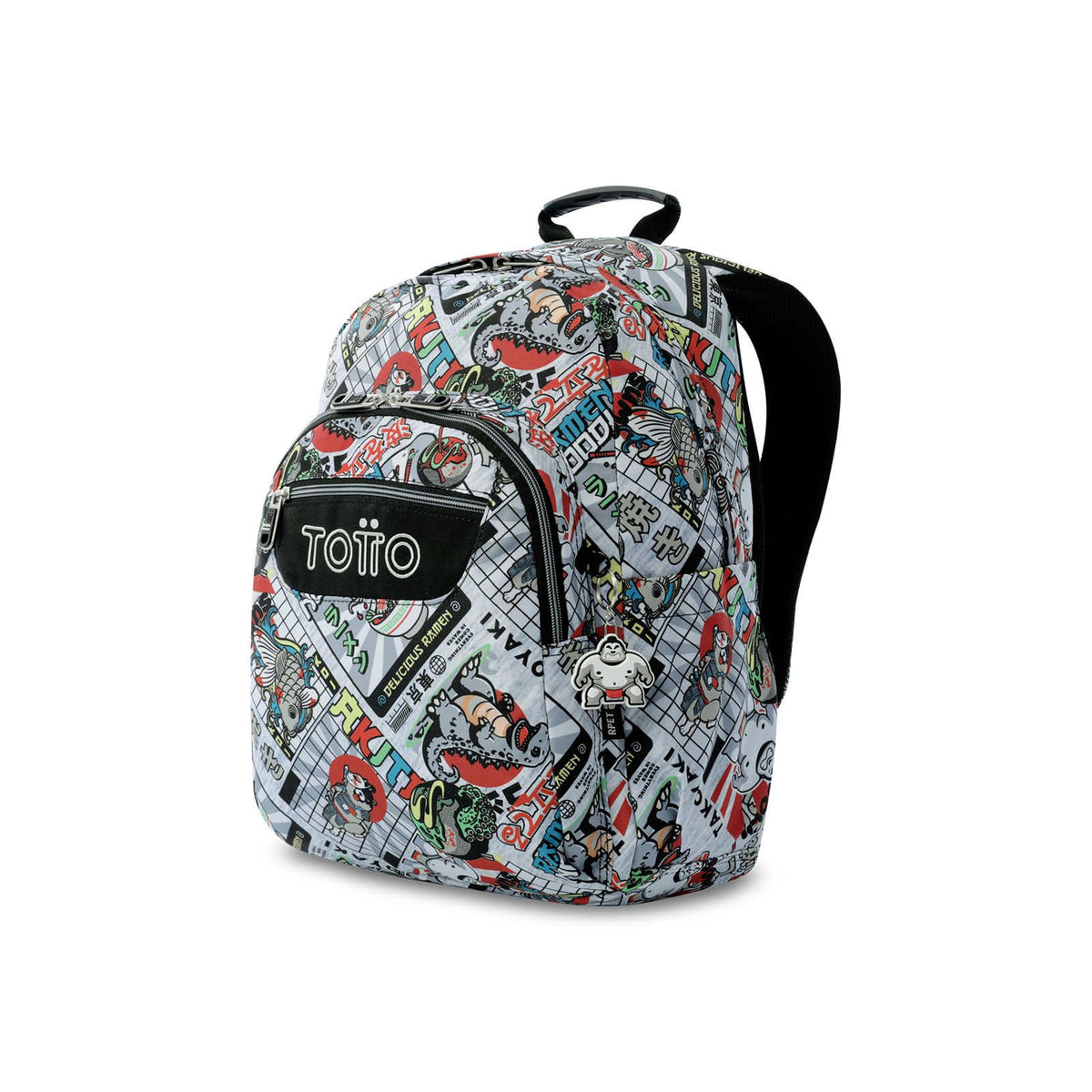 Mochila Totto Acuareles Ramen adaptable a carro