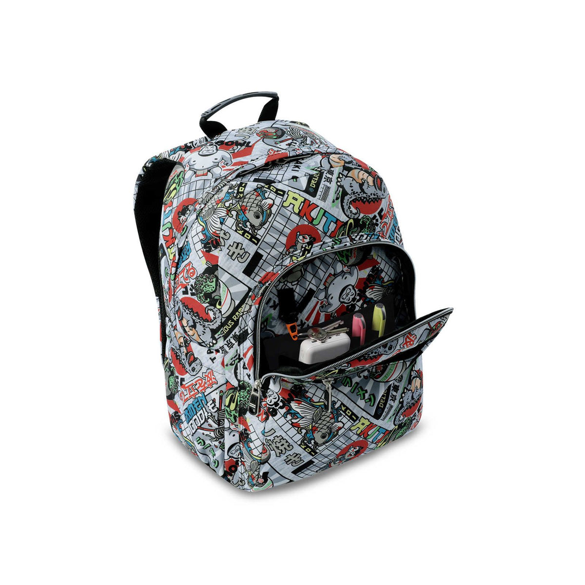 Mochila Totto Acuareles Ramen adaptable a carro