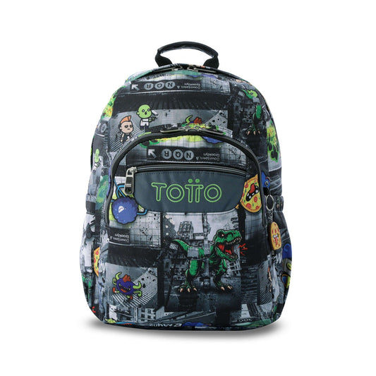 Mochila Totto Acuareles Rolly adaptable a carro