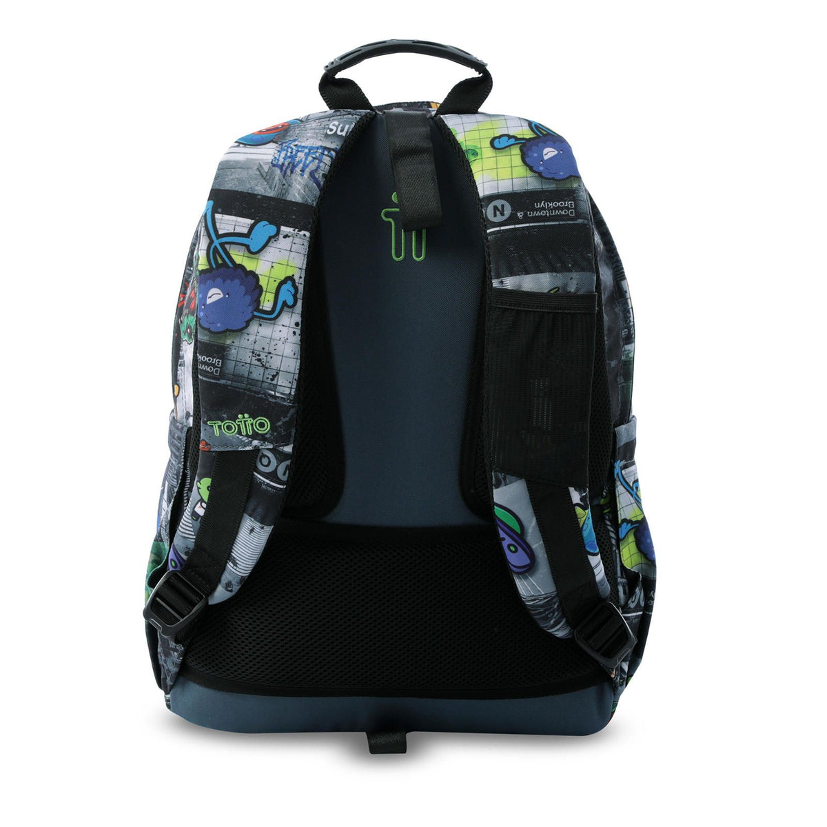 Mochila Totto Acuareles Rolly adaptable a carro