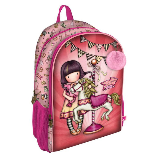 MOCHILA SAFTA 3 CREMALLERAS GORJUSS CAROUSEL ADAPTABLE A CARRO 45X29