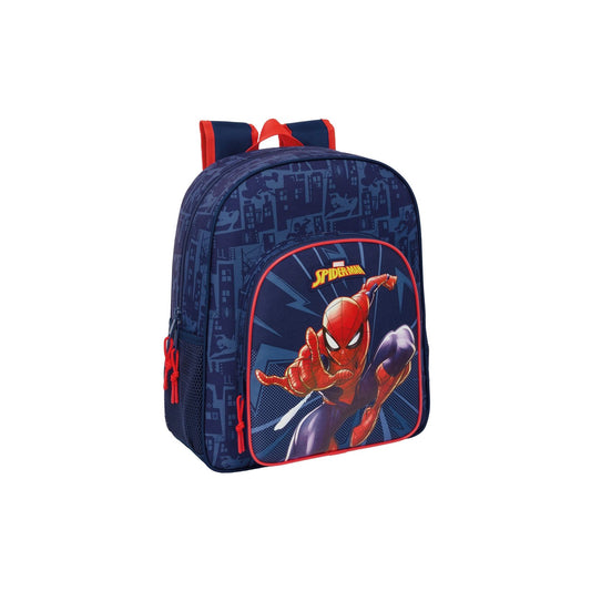 MOCHILA SAFTA SPIDERMAN ADAPTABLE A CARRO 38X32CM